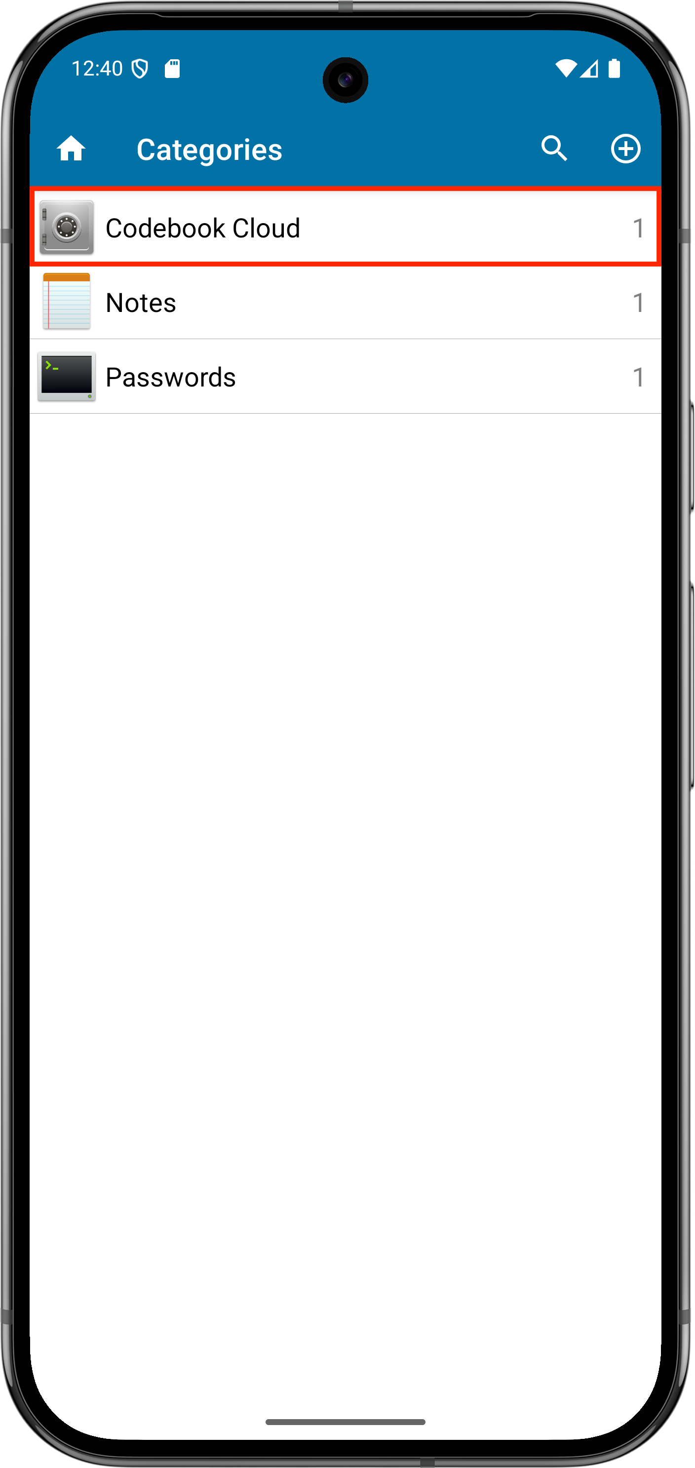 Codebook Cloud Entry