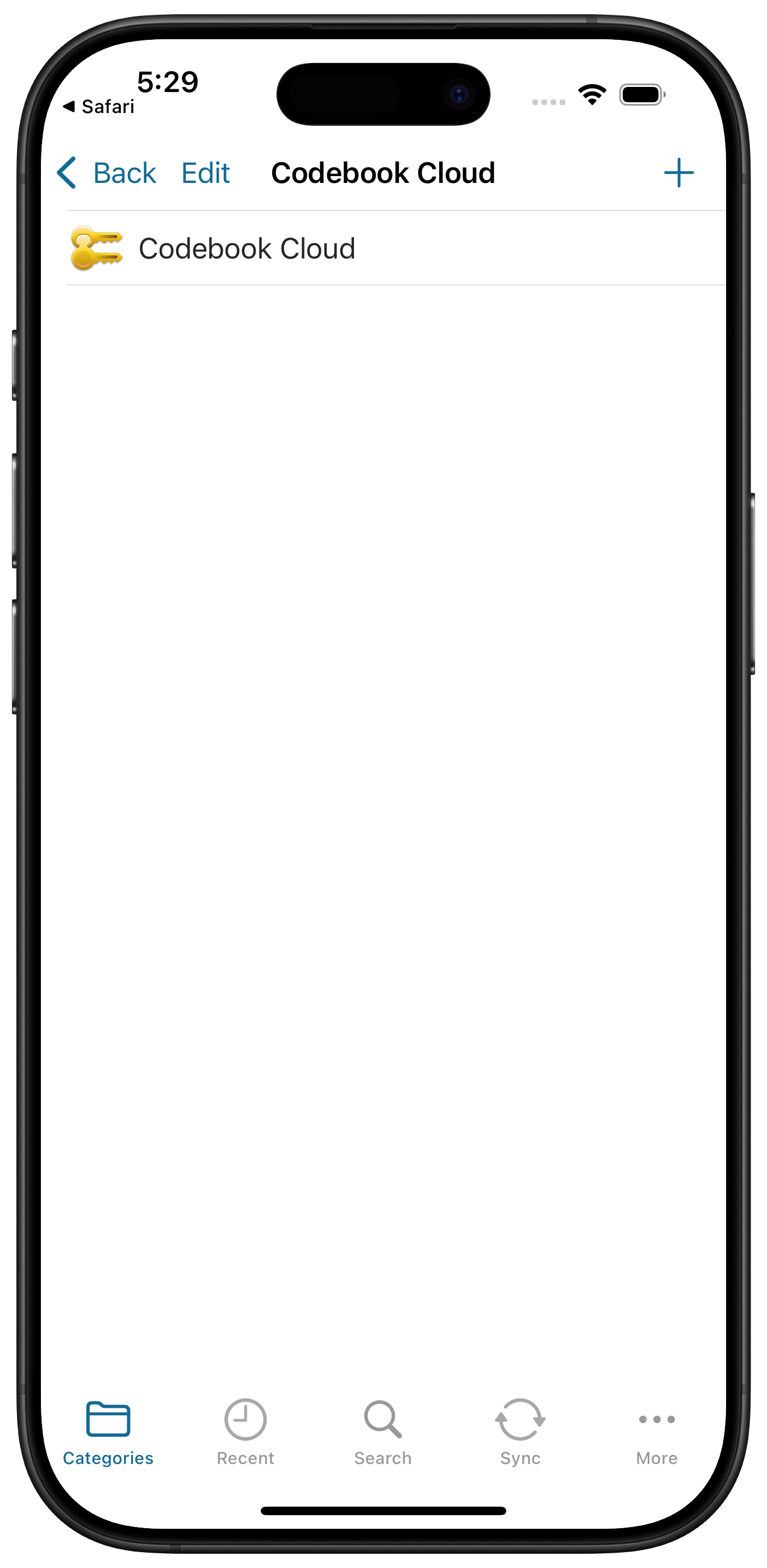 Codebook Cloud Entry