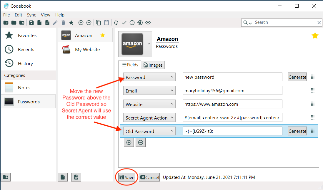 Reorder Password Fields - New above Old
