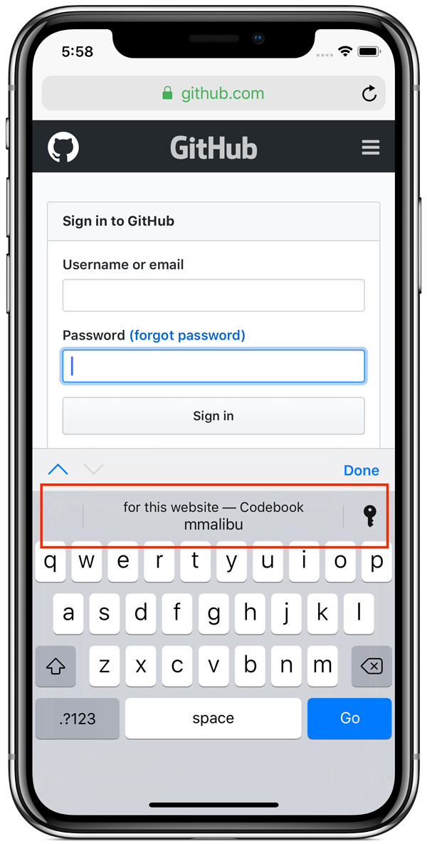 iOS Keyboard QuickType suggestion