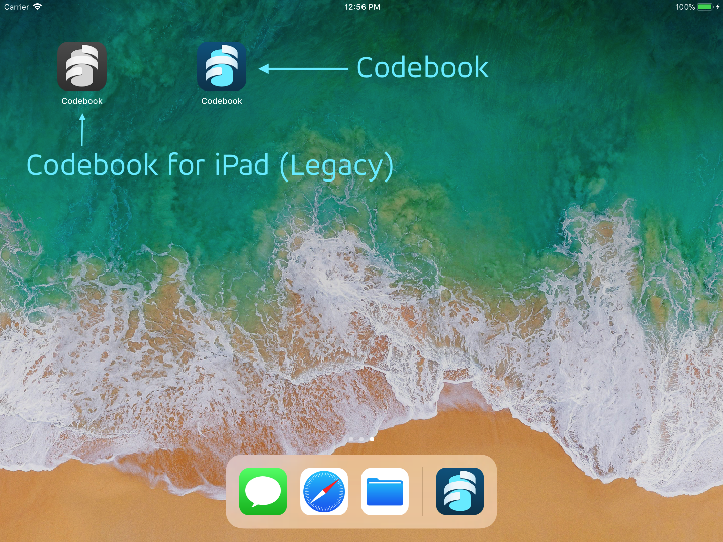 Codebook Ipad Icons