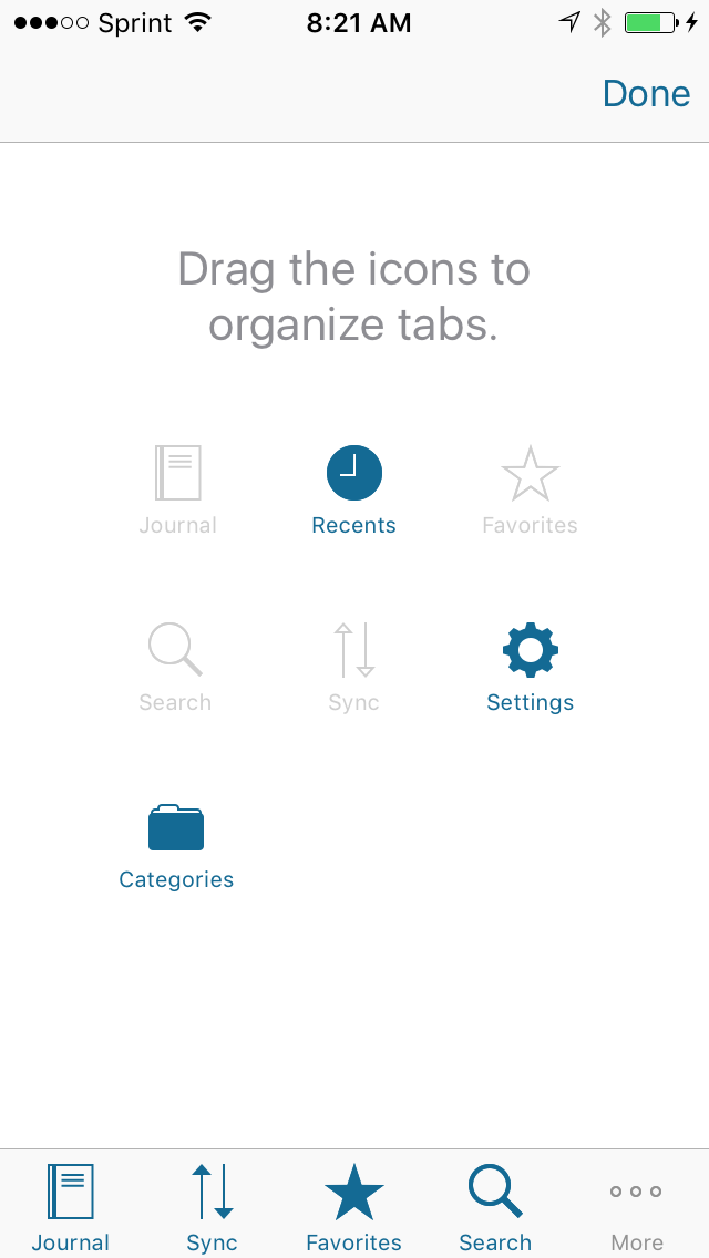 Iphone Rearrange Tabs