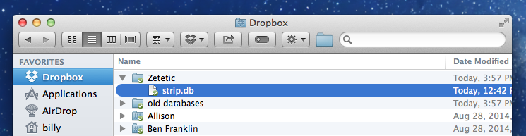 Drobox Zetetic Folder