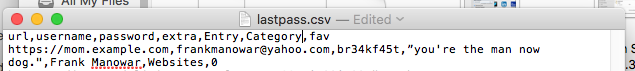 LastPass csv Edited