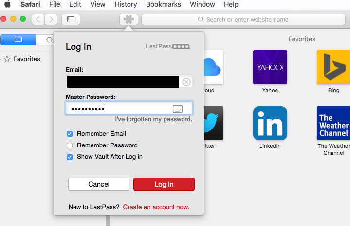 lastpass sign in