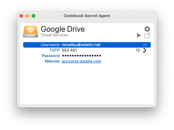 Secret Action - Search screen