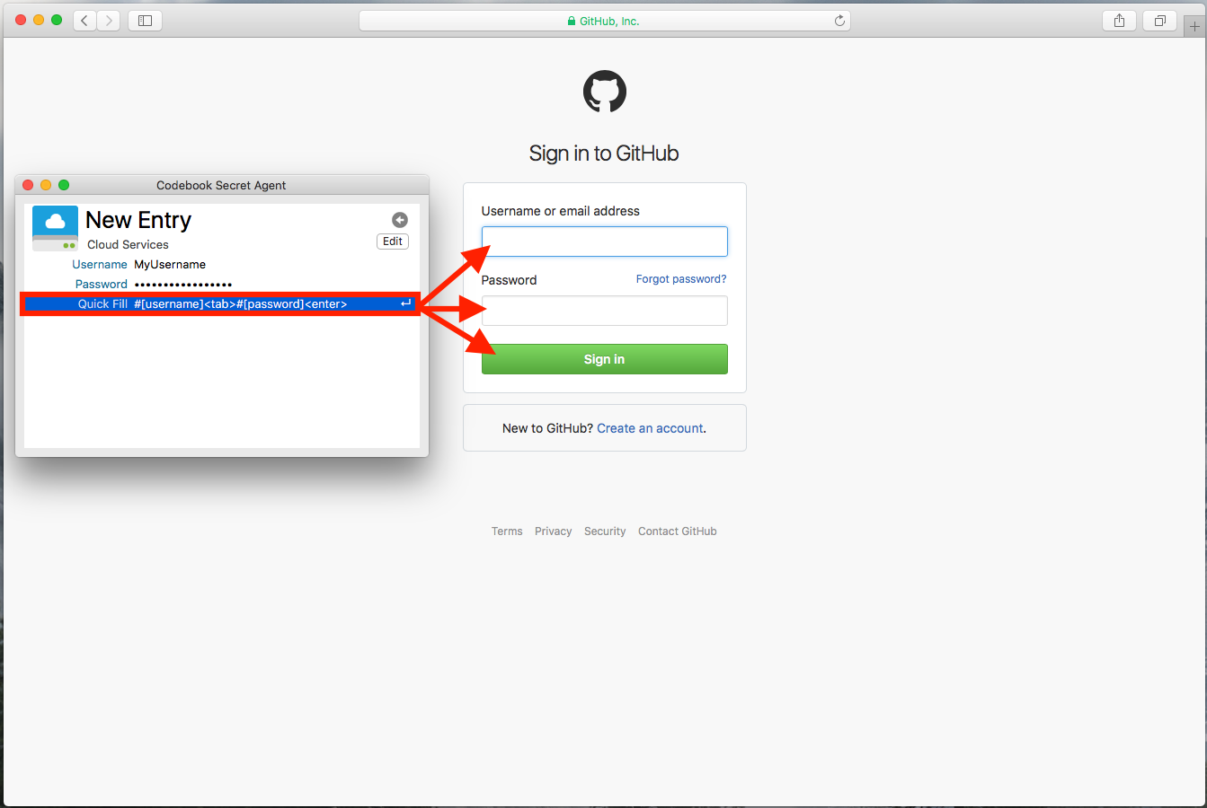 Example Sign In
