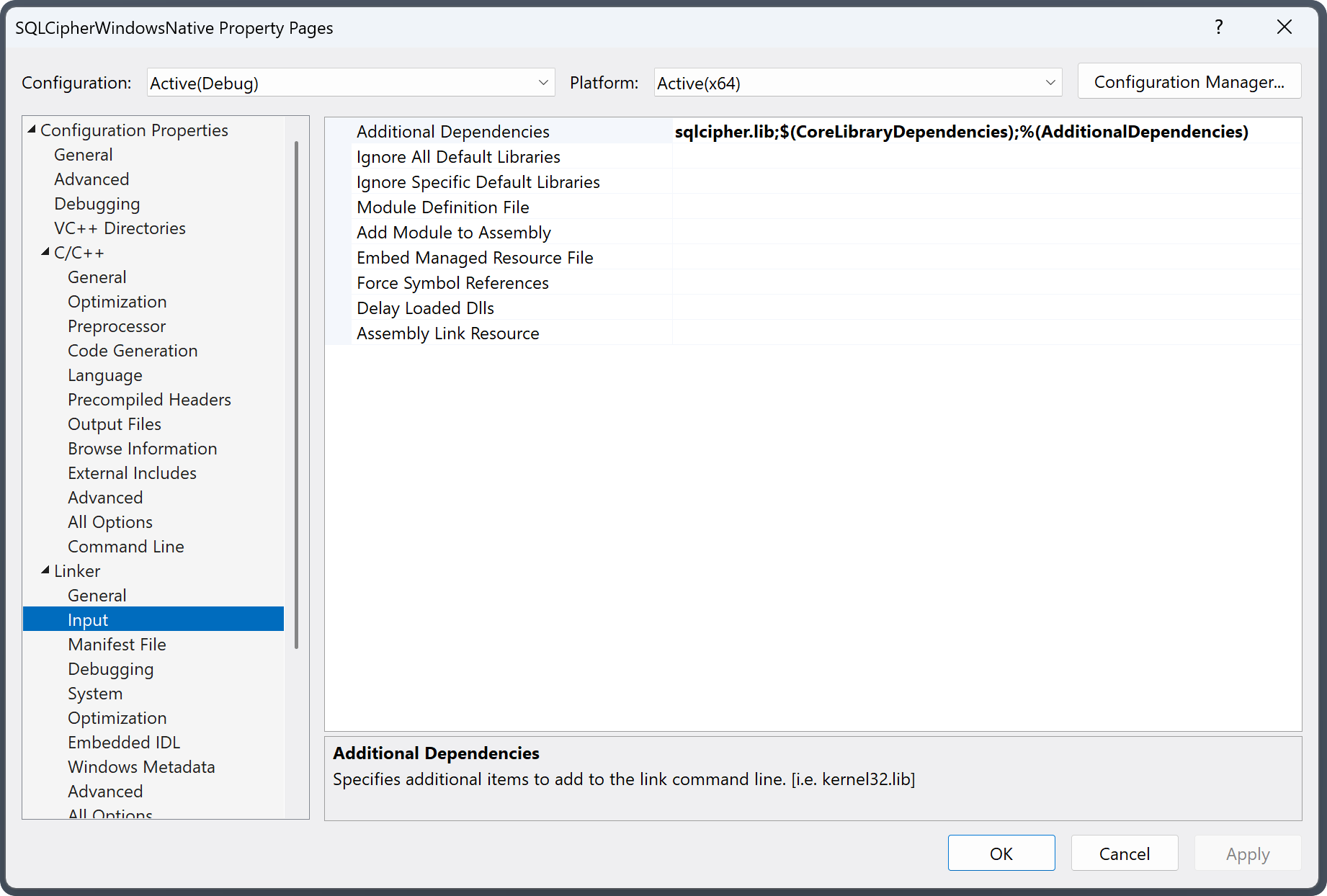 Additional Dependencies