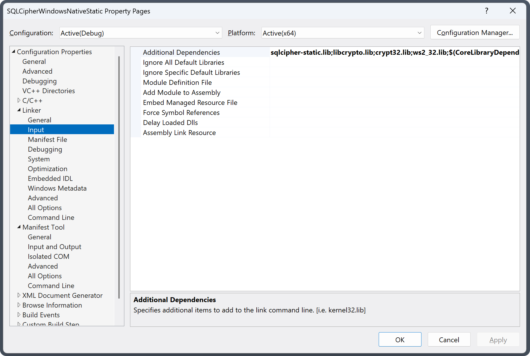Additional Dependencies