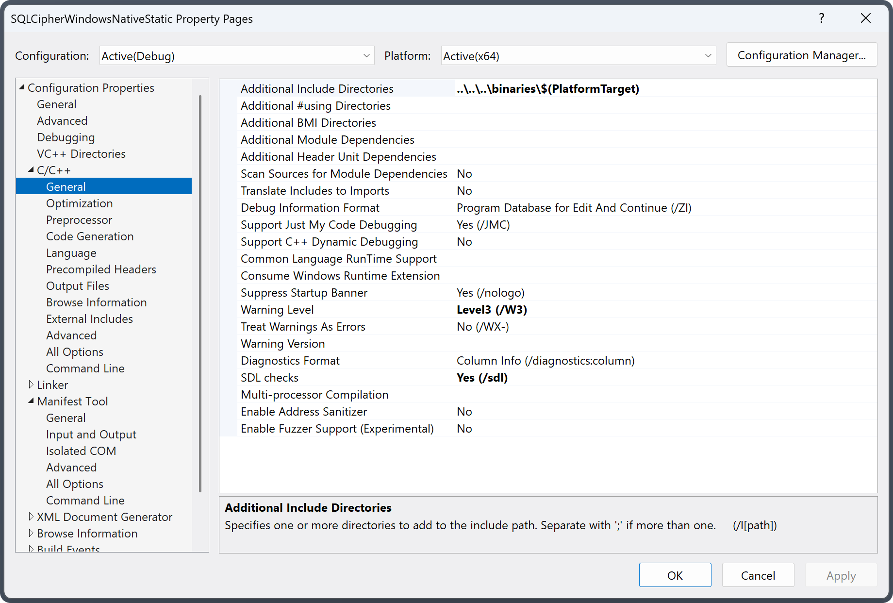 Additional Include Directories